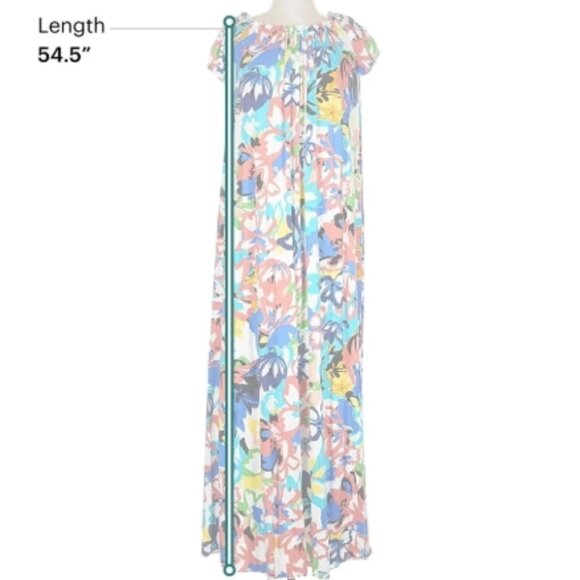 Rachel Pally Tropical Floral Maxi Dress – Size L - Picture 6 of 7